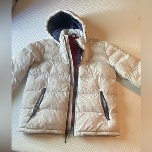 White Tommy Hilfiger puffer